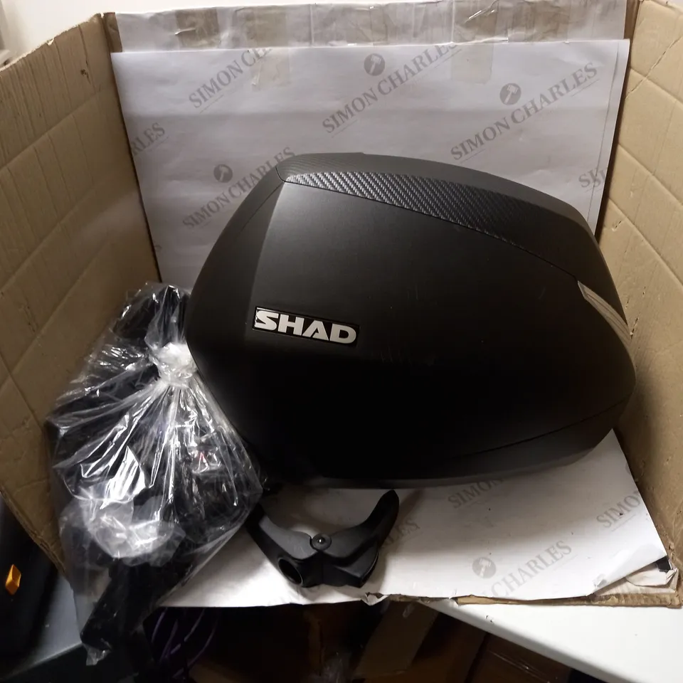 SHAD D0B36100 MOTORCYCLE SIDE CASE, BLACK