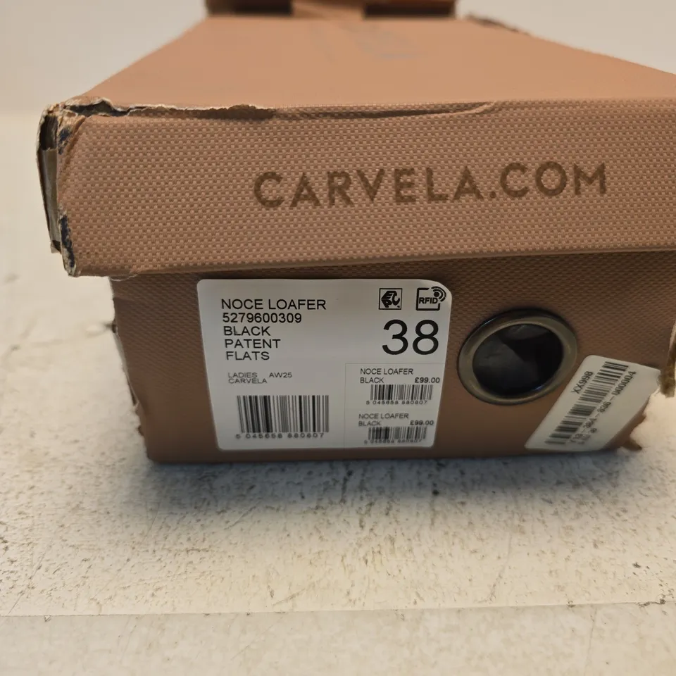 CARVELA NOCE LOAFER BLACK PATENT – LADIES' LOAFERS, UK 5 (EU 38)