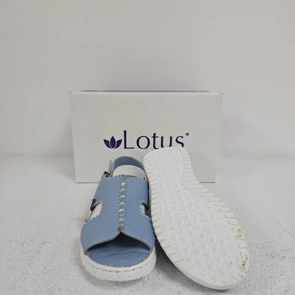 LOTUS ASTRID ULP231 PALE BLUE LEATHER SANDALS – EU 38 