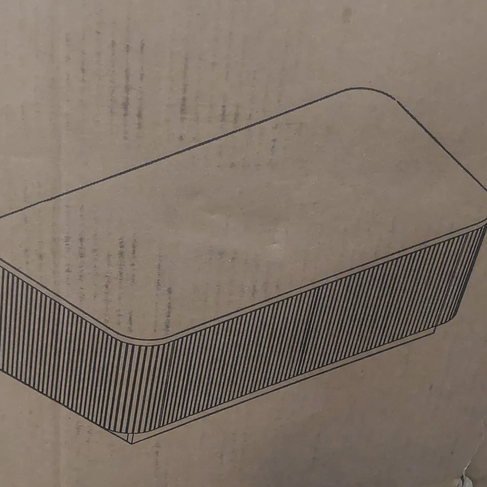 BOXED PEDESTAL COFFEE TABLE WITH STORAGE