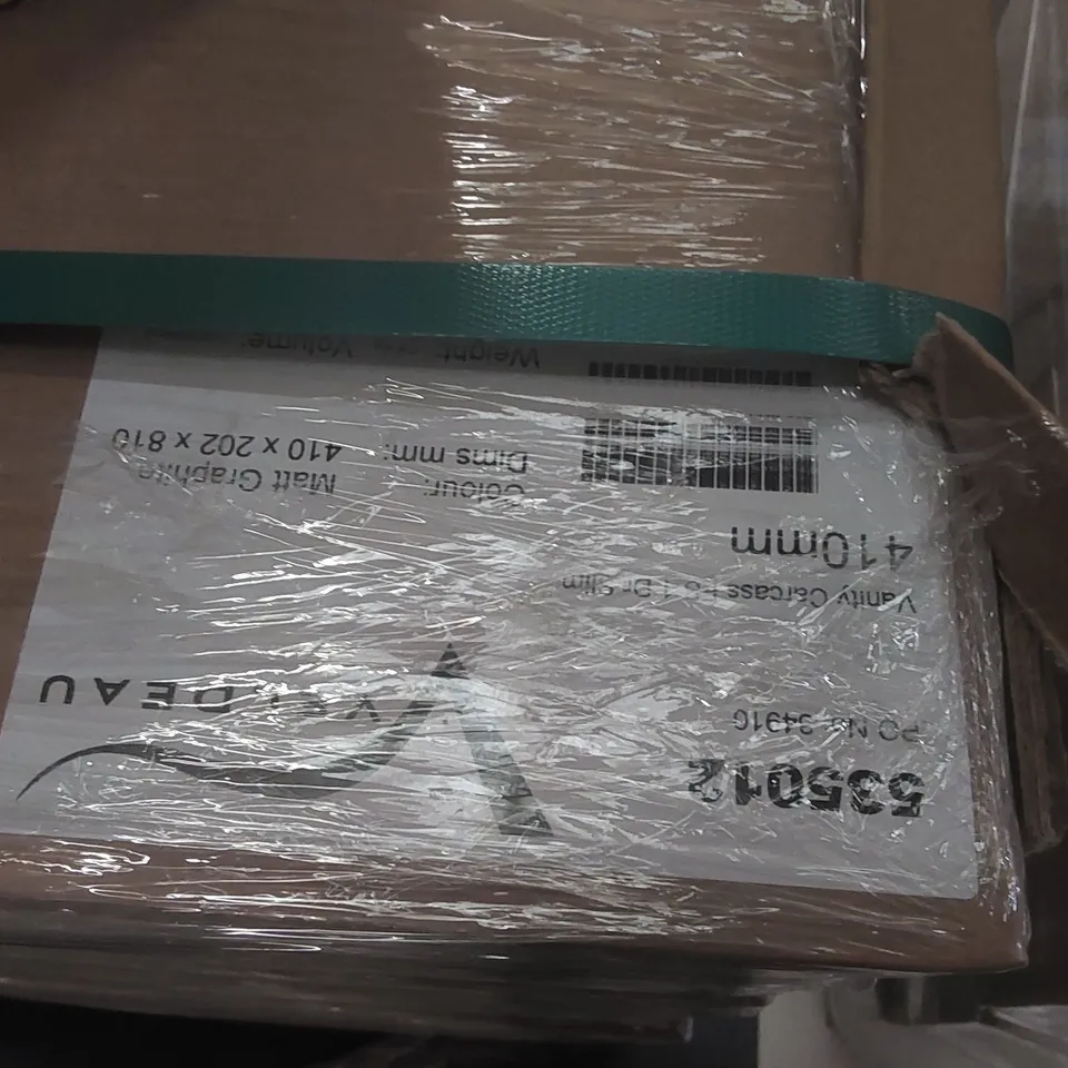 PALLET CONTAINING A LARGE QUANTITY OF ASSORTED BATHROOM FURNITURE PARTS INCLUDING: CALYPSO BRENTA WALL HUNG VANITY UNIT, VANITY CARCASSES ECT