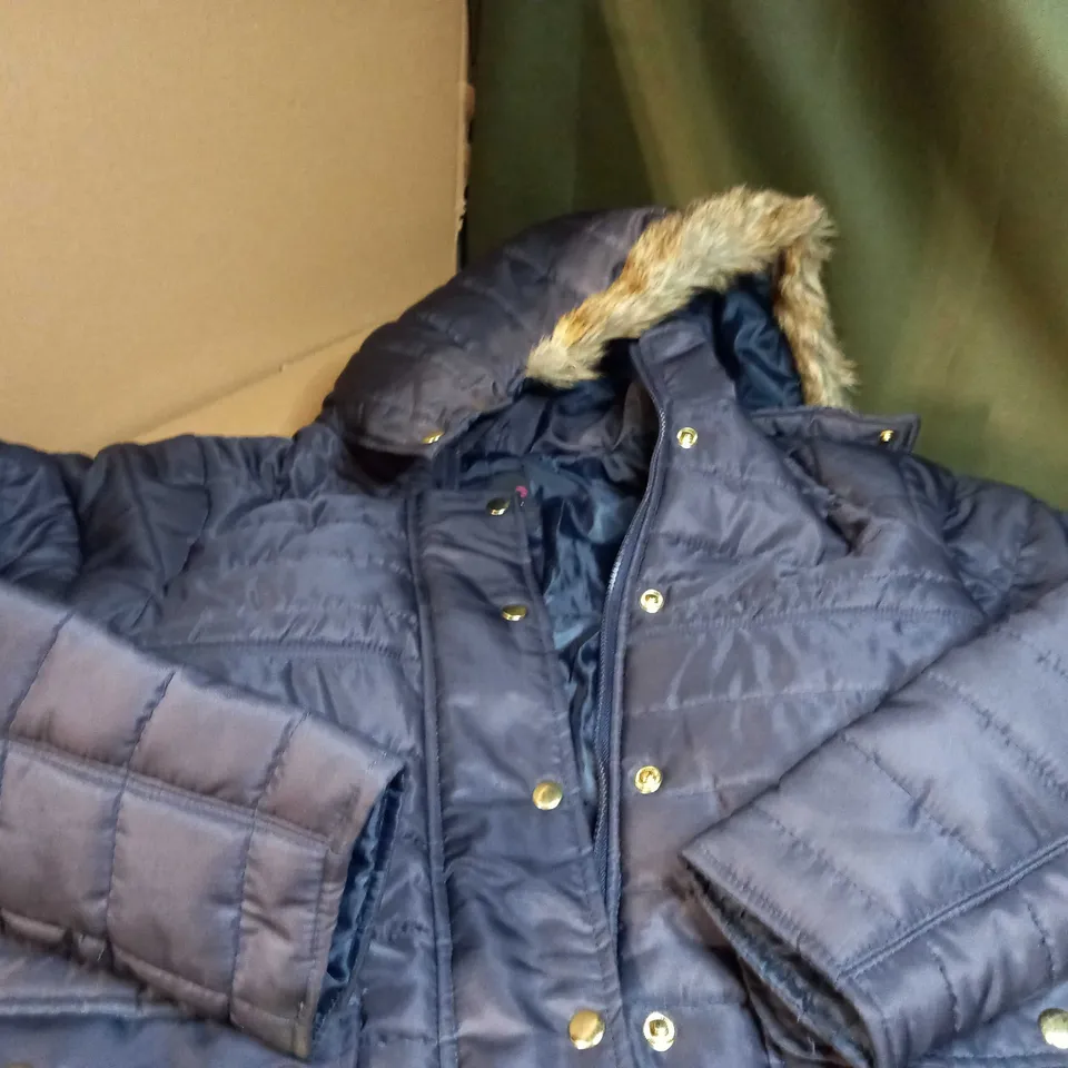 DESIGNER NAVY PADDED WINTER JACKET 