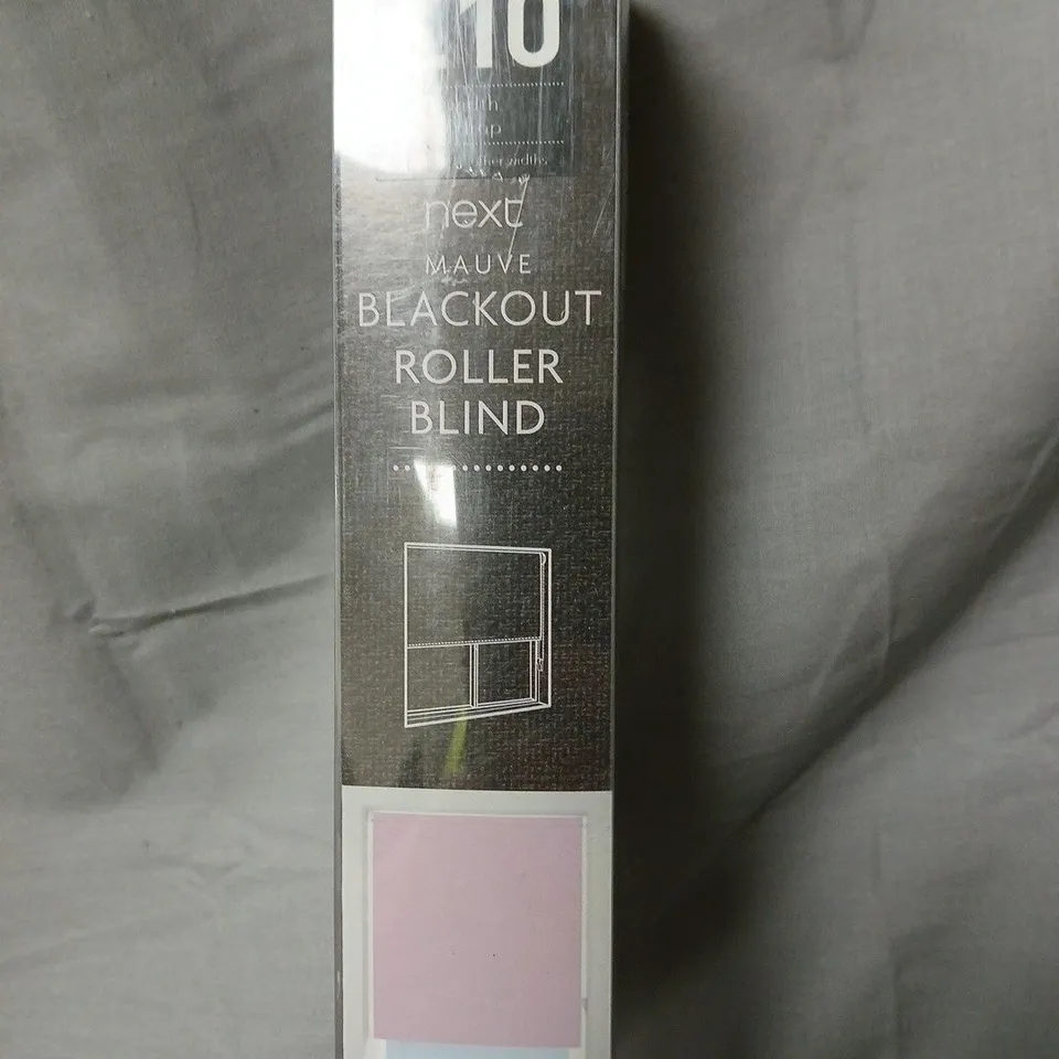NEXT MAUVE BLACKOUT ROLLER BLIND – BOXED - WIDTH 60CM DROP 160CM 
