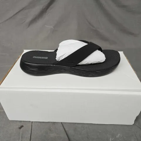 PAIR OF SKECHERS SLIP ONS IN BLACK - 6