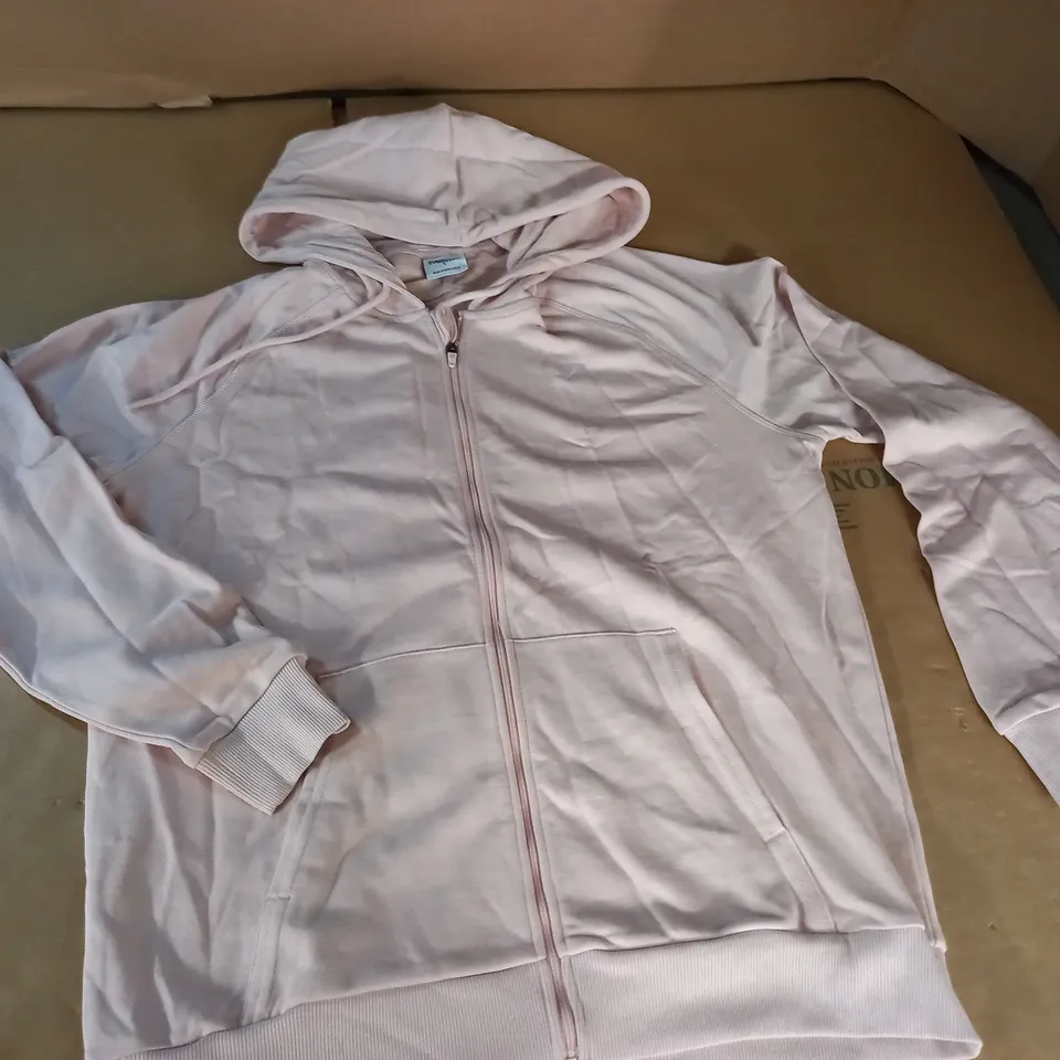 GYMSHARK PINK ZIP THROUGH HOODIE - L
