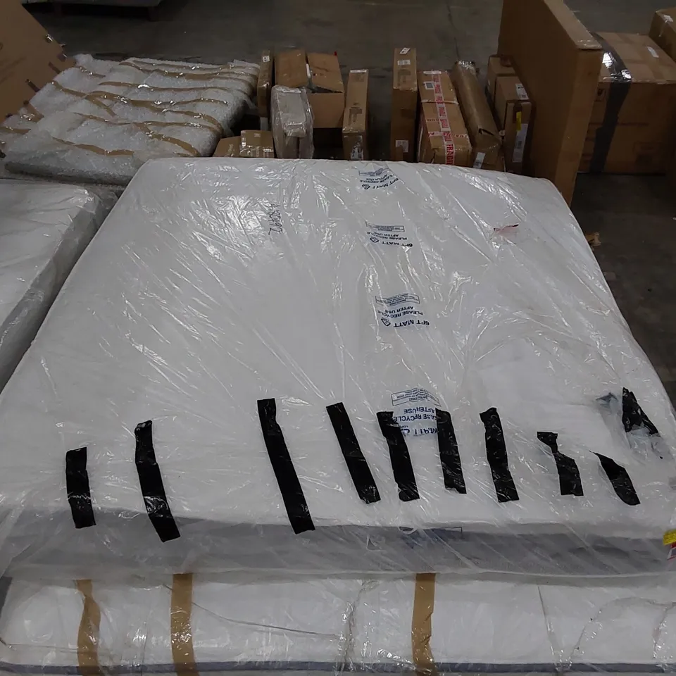 QUALITY BAGGED MEMORY FOAM SPRUNG OPEN COIL SUPER KING SIZE 6FT MATTRESS