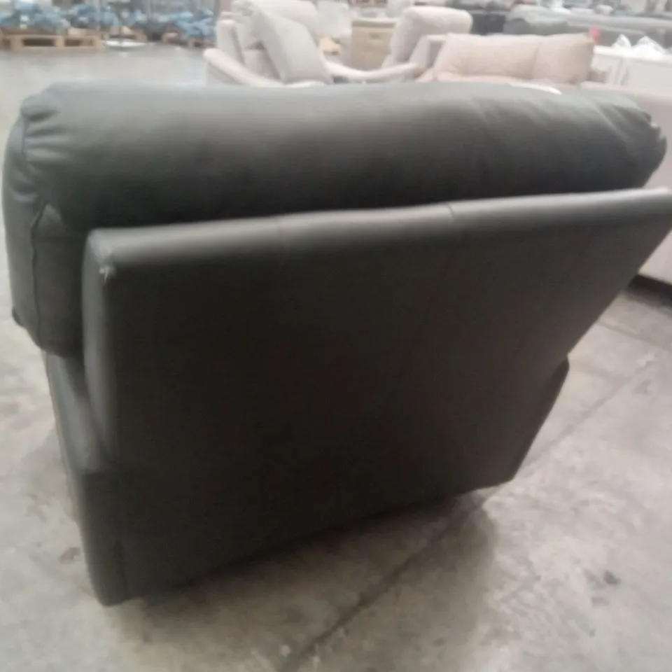 DESIGNER G PLAN MADE STRATFORD MANUAL RECLINER CHAIR - CAMBRIDGE PETROL BLUE LEATHER 