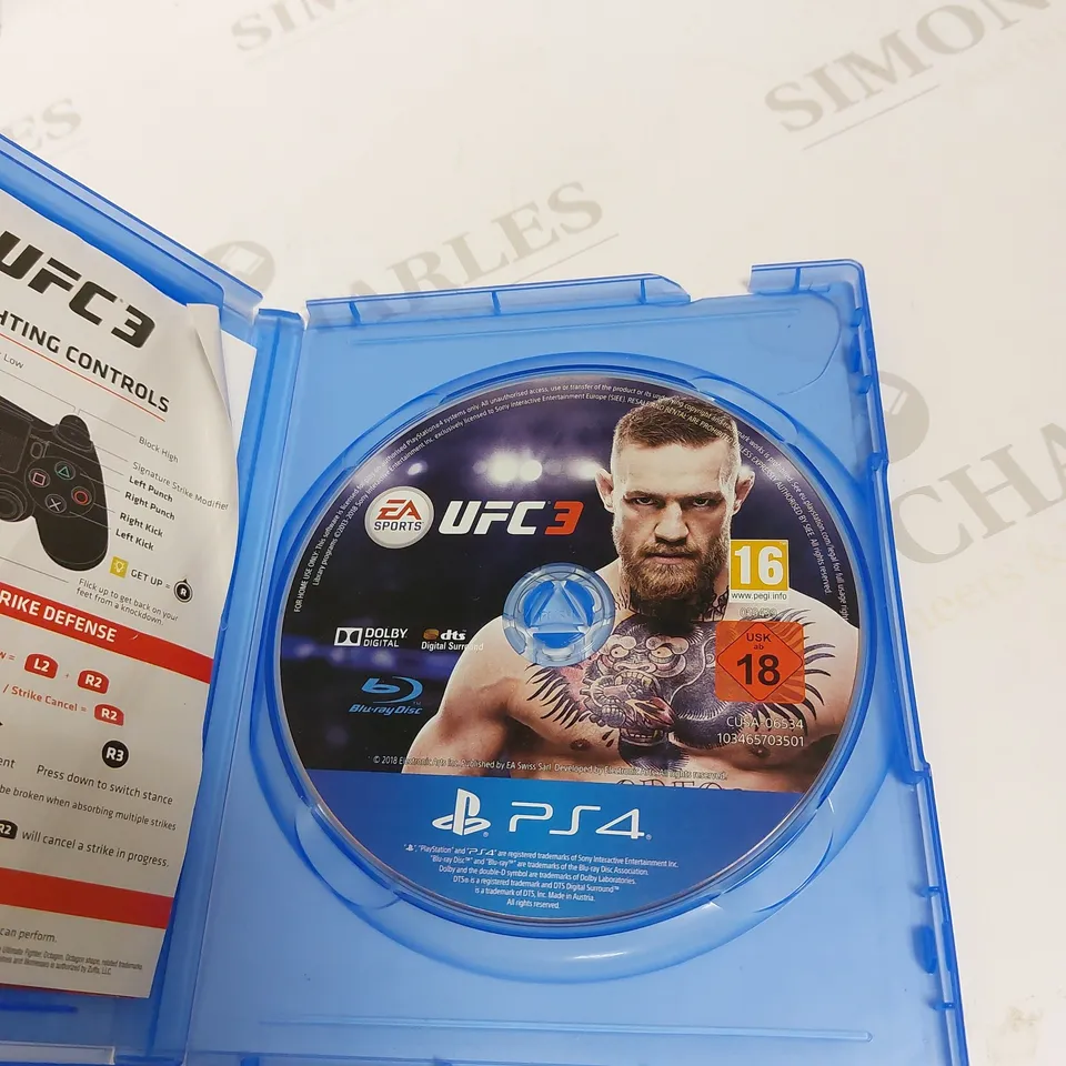 UFC 3 ON PS4 PEGI 16