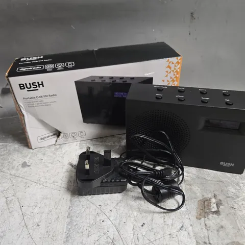 BOXED BUSH PORTABLE DAB/FM RADIO