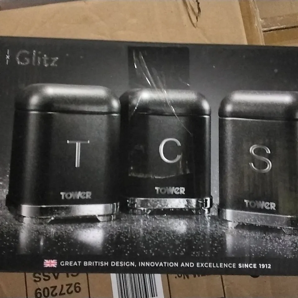 BOXED TOWER KITCHEN STORAGE CANISTERS