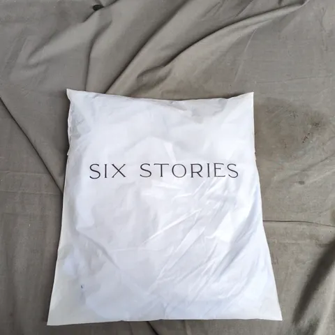 SIX STORIES BRIDESMAID DRESS - COWL ASYMMETRICAL CHIFFON, CORNFLOWER BLUE, UK SIZE 12