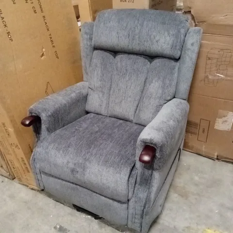 DESIGNER POWER RECLINER FABRIC UPHOLSTERED EASY CHAIR 