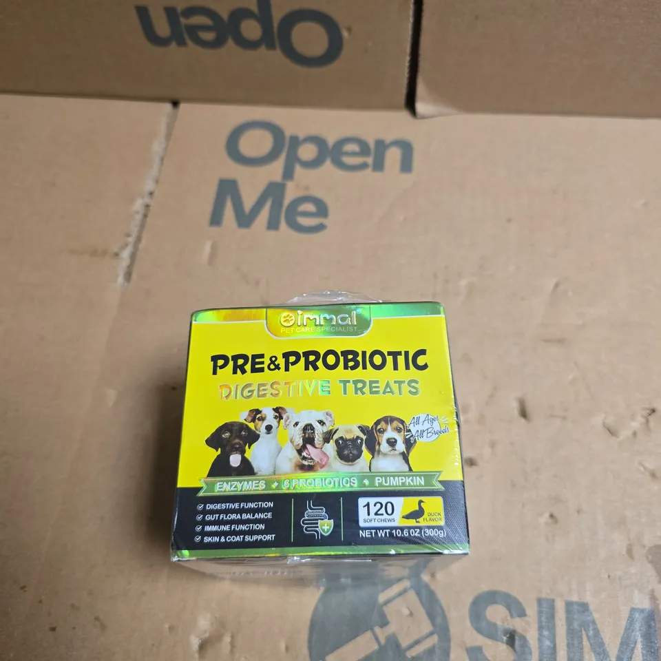 PRE & PROBIOTIC DIGESTIVE TREATS FOR DOGS – 120 SOFT CHEWS (ALL AGES, ALL BREEDS) DUCK FLAVOUR