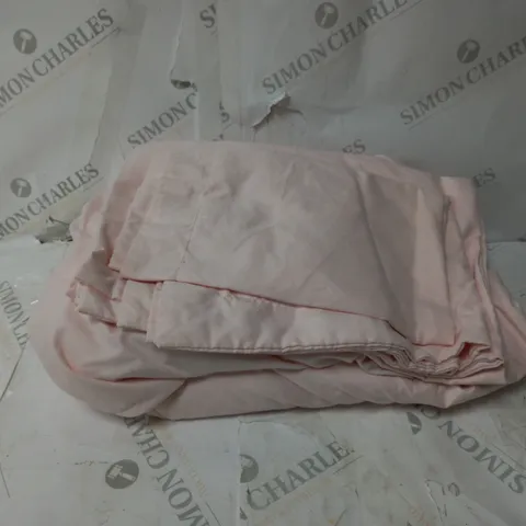 SUPERSOFT BY COZEE HOME EMBOSSED DIAMOND DUVET SET PALE PINK KING SIZE