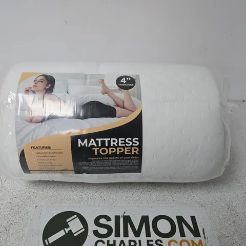 MATTRESS TOPPER – 4IN THICK