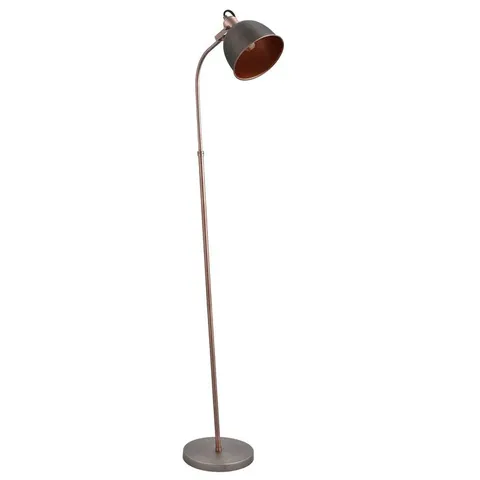 BOXED 141CM BLACK ARCHED FLOOR LAMP (1 BOX)