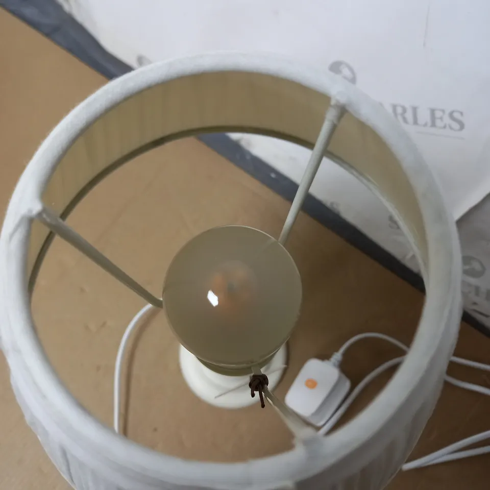UNBOXED LAURA ASHLEY ELLIS TABLE LAMP IN SATIN CREAM