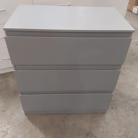 WOODEN 3 DRAWER CHEST - GREY