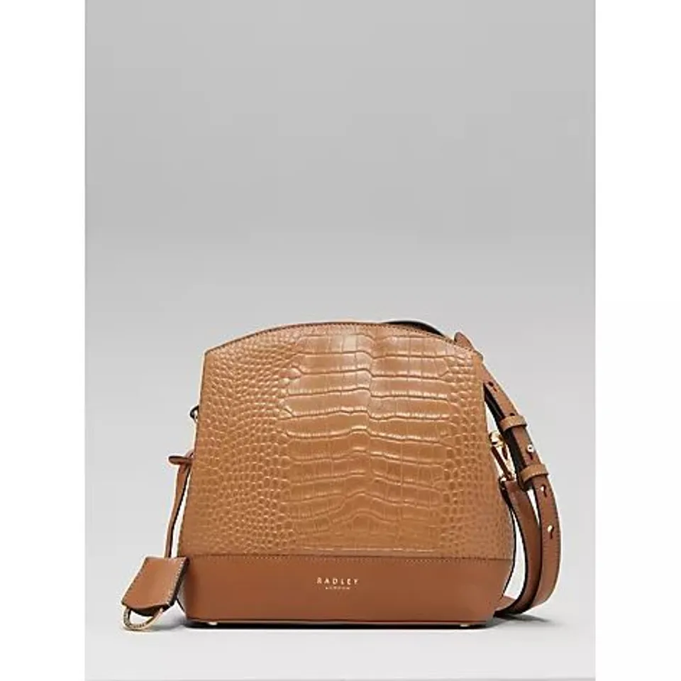 RADLEY LONDON ARROW ROAD ZIPTOP LEATHER CROSSBODY BAG - BUTTERSCOTCH