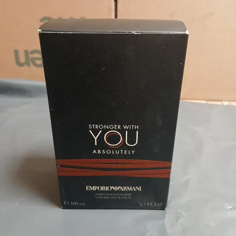 BOXED EMPORIO ARMANI STRONGER WITH YOU ABSOLUTELY PARFUM POUR HOMME 100ML