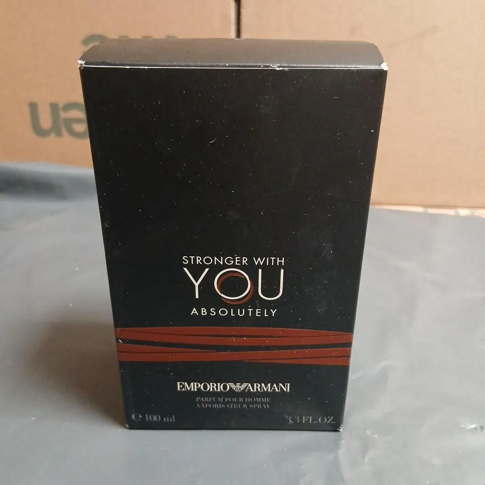 BOXED EMPORIO ARMANI STRONGER WITH YOU ABSOLUTELY PARFUM POUR HOMME 100ML