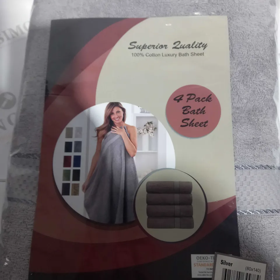 SUPERIOR LUALITY 4 PACK BATH SHEET 