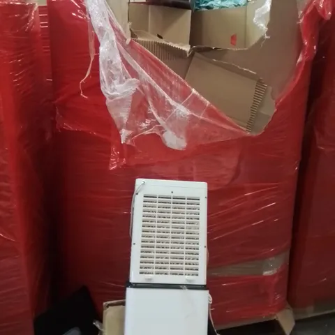 PALLET OF ASSORTED HOUSEHOLD GOODS AND PRODUCTS TO INCLUDE;PORTABLE TOILET,AIR COOLER,WATER TABLE 