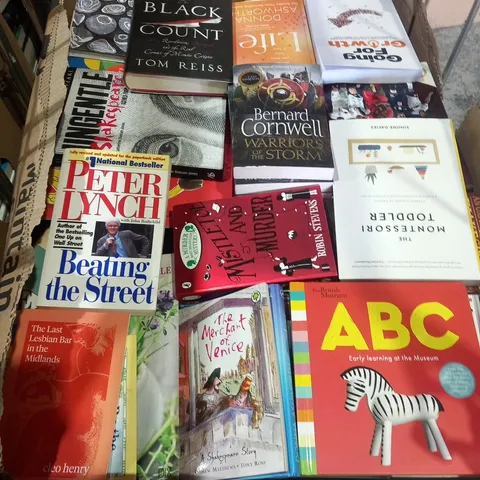 LARGE QUANTITY OF ASSORTED BOOK TITLES INCLUDE FICTION AND NON-FICTION TITLES BY AUTHORS SUCH AS;