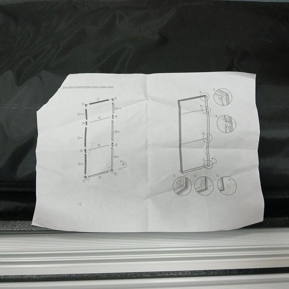 FRAME FOR PRINCES GROUP LIGHT BOX IN BLACK CARRY CASE, WITH INSTRUCTIONS