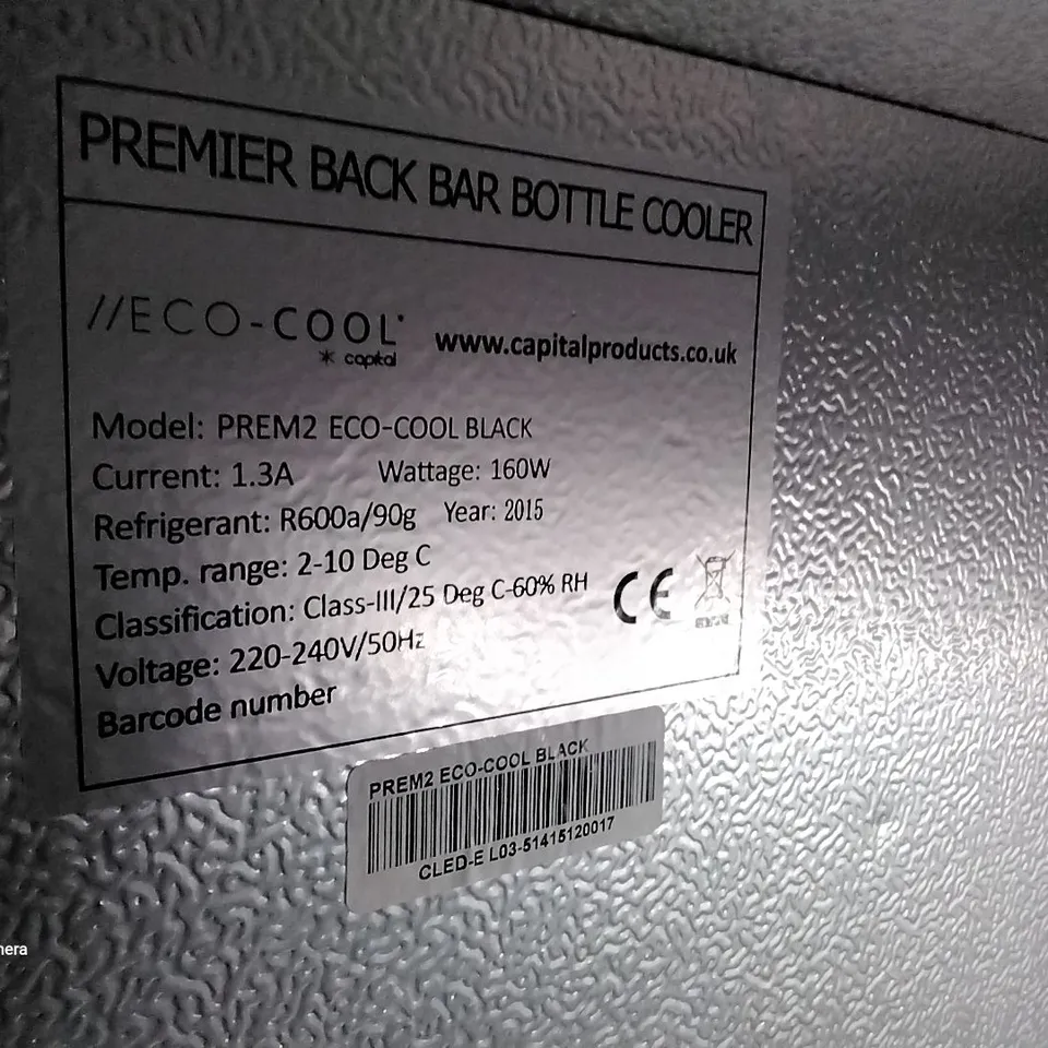 CAPITAL ECO-COOL PREMIER BACK BAR BOTTLE COOLER