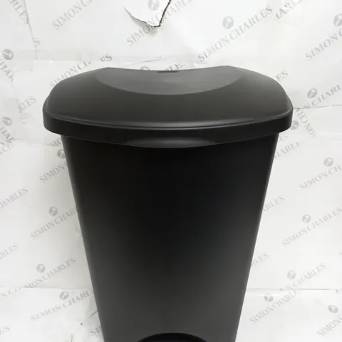 ADDIS 50 LITRE PEDAL BIN, BLACK