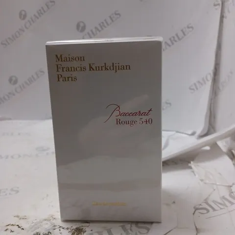 BOXED AND SEALED BACCARAT ROUGE 540 MAISON FRANCIS KURKDJIAN PARIS EAU DE PARFUM 70ML