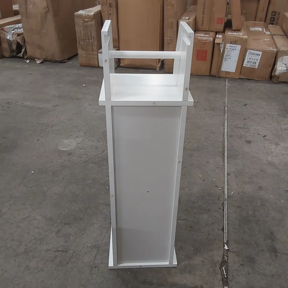 SMALL WOODEN 1 DOOR CABINET - WHITE