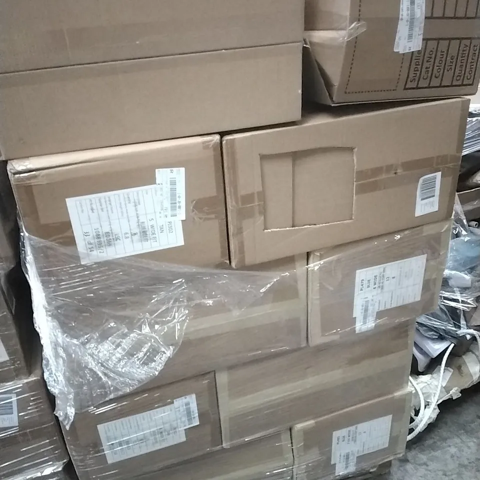 PALLET CONTAINING APPROXIMATELY 100 WOMEN'S DESIGNER SHOES WHICH INCLUDE; SIMPLY BE HEELS AND SIMILAR PRODUCTS ETC