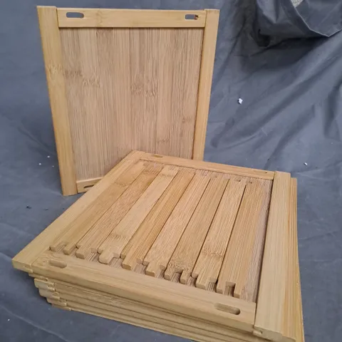 BOXED WOODEN SHELF UNIT 