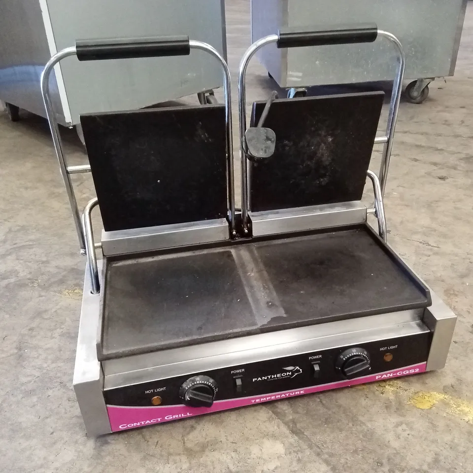 PANTHEON CGS2S DOUBLE SMOOTH CONTACT/PANINI GRILL