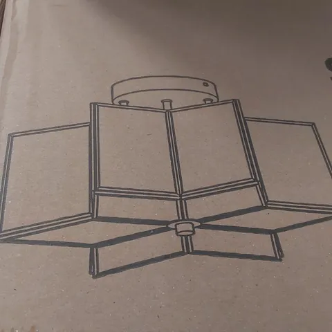 BRAND NEW BOXED GEOMETRIC CEILING LIGHT - BLACK