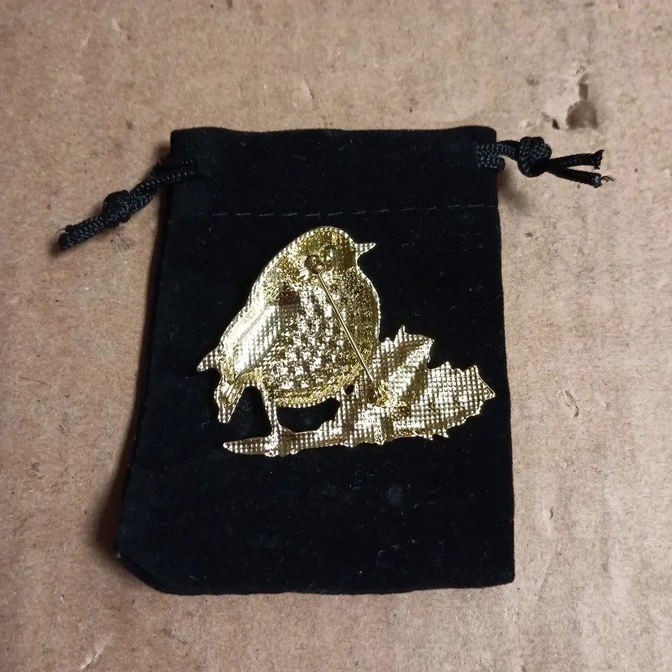 ROBIN EMBELLISHED BROACH