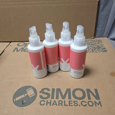 4 X INCREDILOX 20 IN 1 MIRACLE HAIR TREATMENT SPRAY 150ML UNBOXED