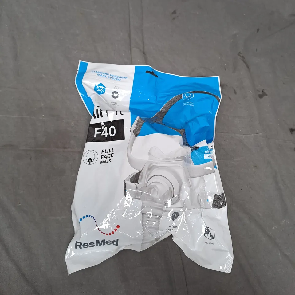 SEALED RESMED AIRFIT F40 FULL FACE MASK