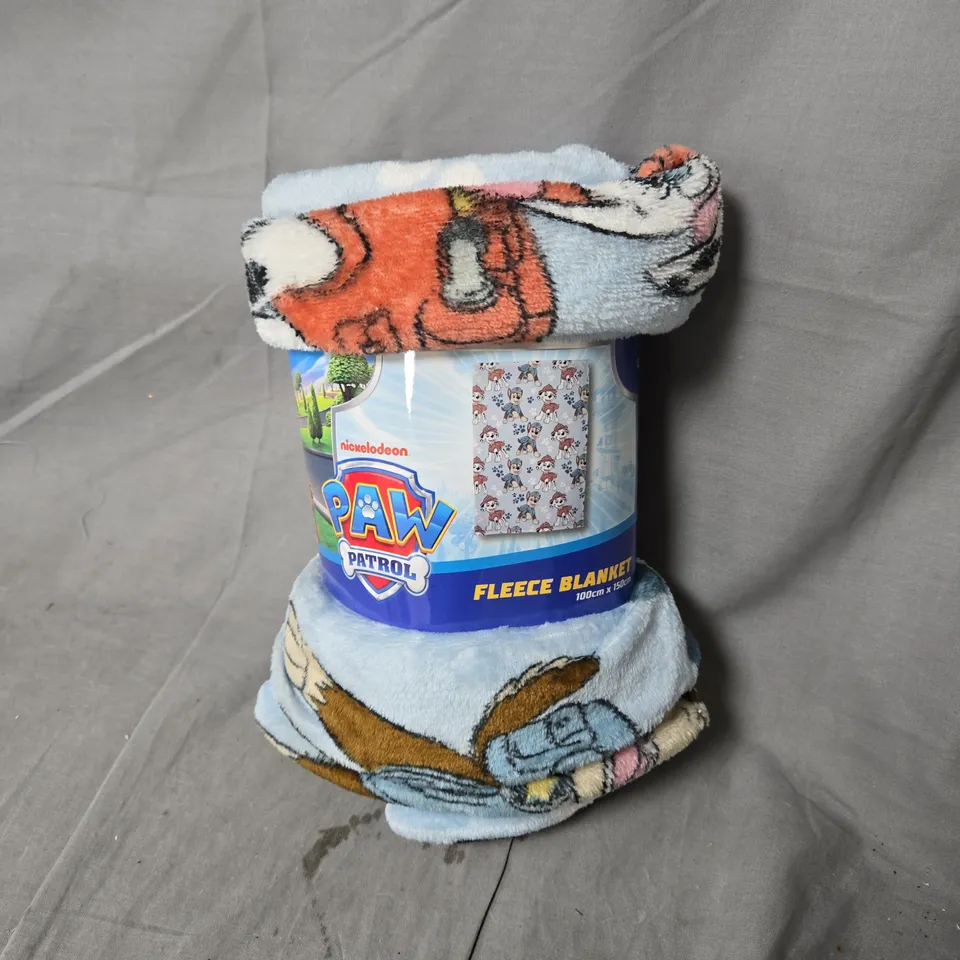 PAW PATROL FLEECE BLANKET 100CM X 150CM – ROLLED, PACKAGED