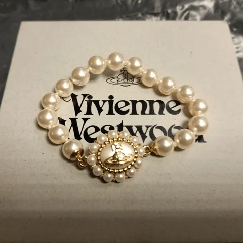 Vivienne Westwood Pearl Bracelet with Orb Charm