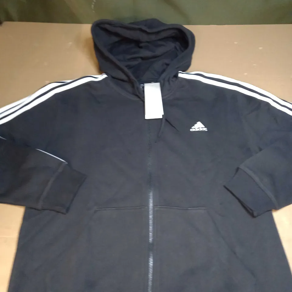ADIDAS LOGO ZIPPED JACKET SIZE L