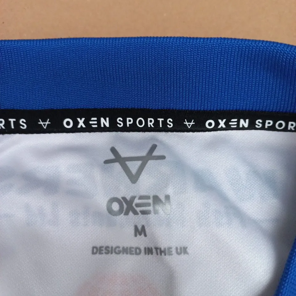 LEEDS RLFC RUGBY LEAGUE SHIRT – OXEN SPORTS – SIZE M – DESIGNED IN THE UK