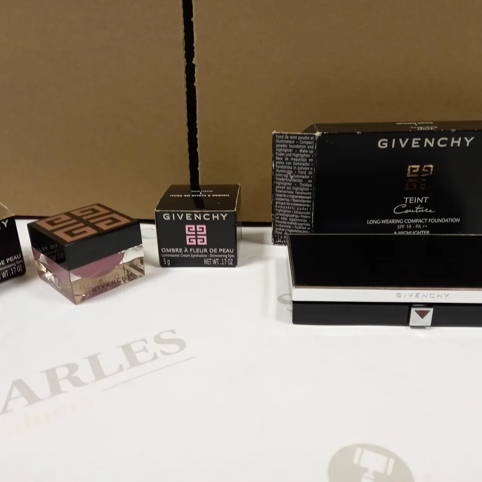 LOT OF APPROX 3 GIVENCHY ASSORTED PRODUCTS TO INCLUDE: ROSE CREAM EYE SHADOW, COMPACT FOUNDATION