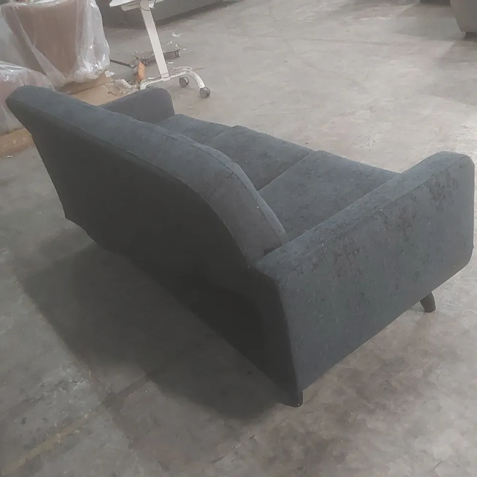 DESIGNER 3 SEATER FABRIC UPHOLSTERED SOFA 