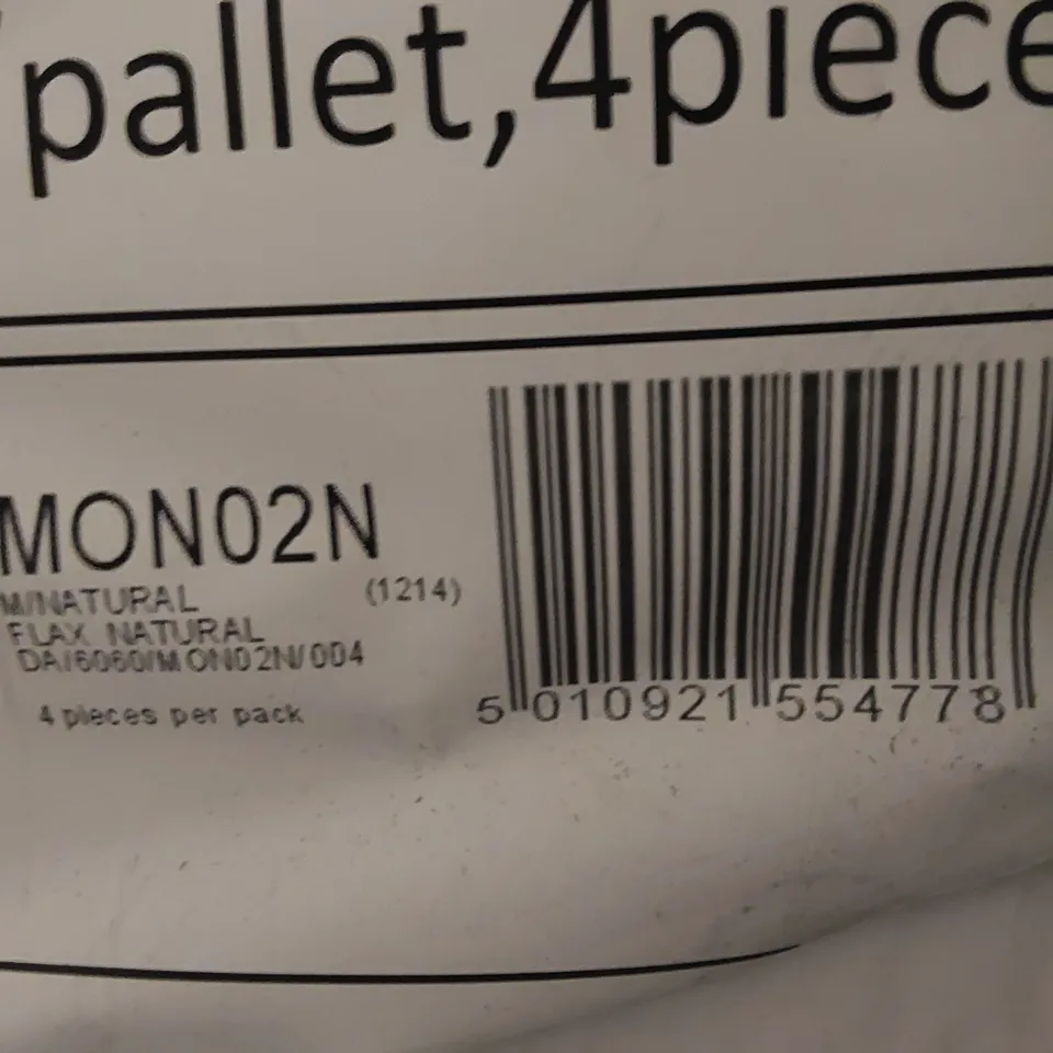 PALLET TO CONTAIN APPROX 30 X PACKS OF JOHNSON TILES MODERN FLAX NATURAL PORCELAIN FLOOR TILES - 4 TILES PER PACK // TILE SIZE: 600 X 600 X 10mm