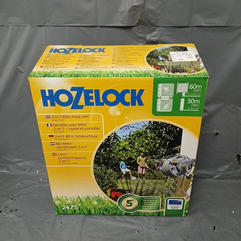 HOZELOCK 2 IN 1 60M HOSE REEL 