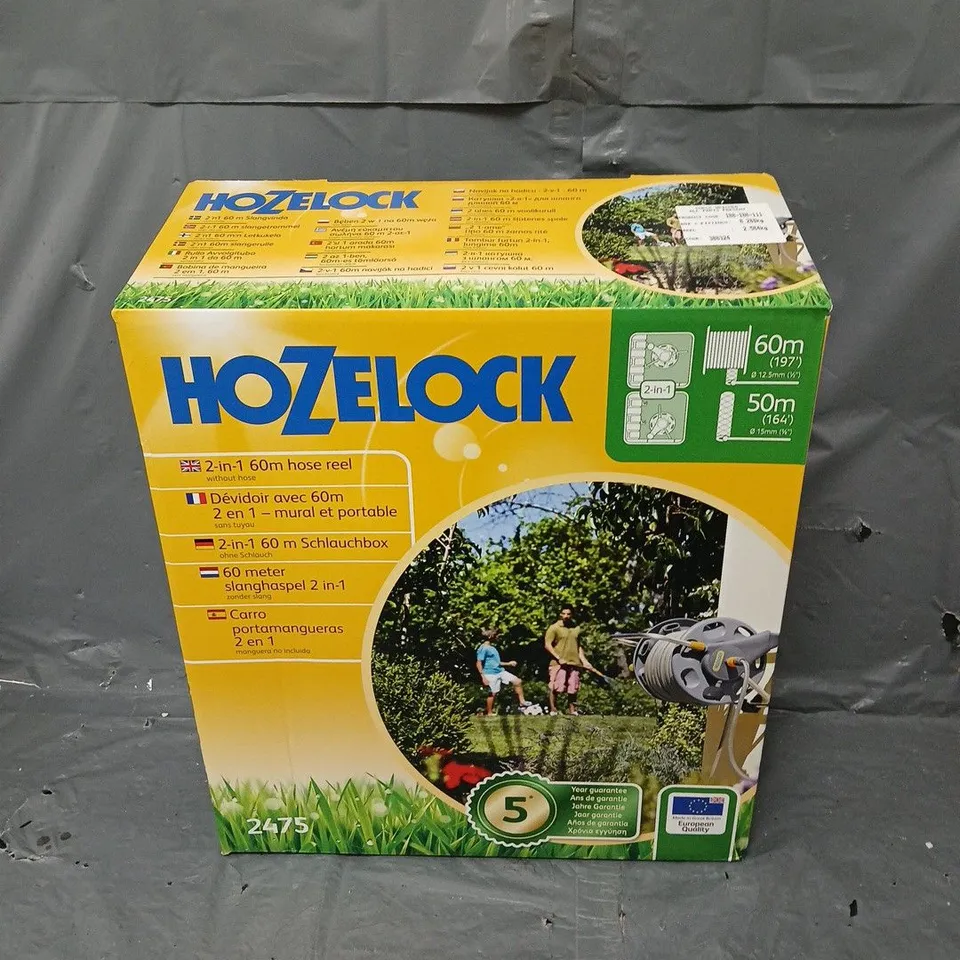 HOZELOCK 2 IN 1 60M HOSE REEL 