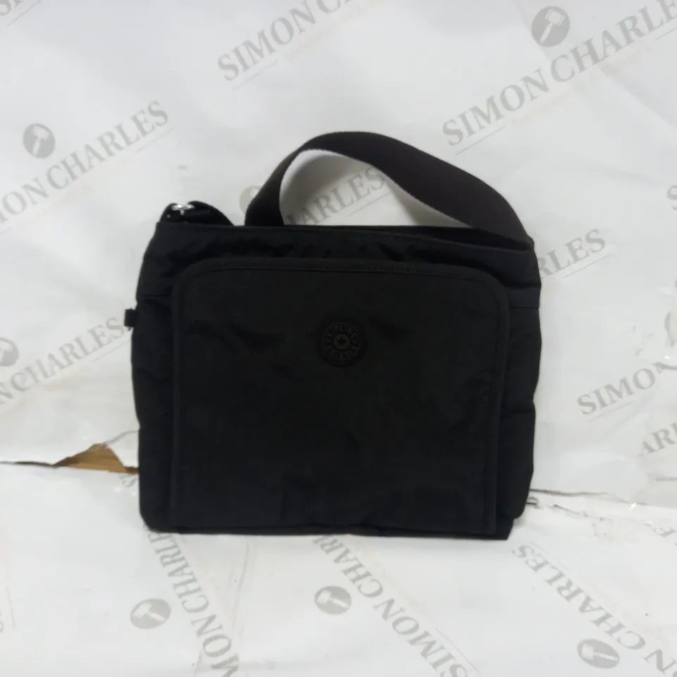 KIPLING ELVINA MEDIUM ORGANISER POCKET CROSSBODY BAG - BLACK
